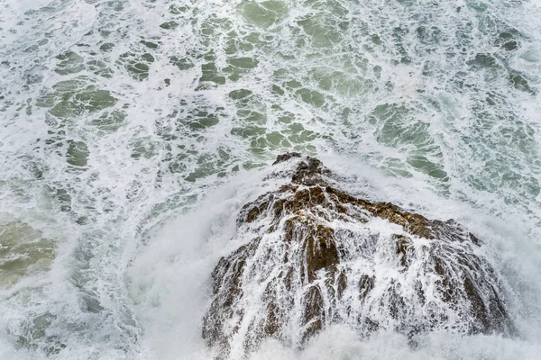 Moc Atlantského Oceánu Naz Portugalsko — Stock fotografie