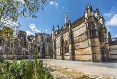 Batalha, Portekiz - Nisan 2018: Yerel Dominik Manastırı