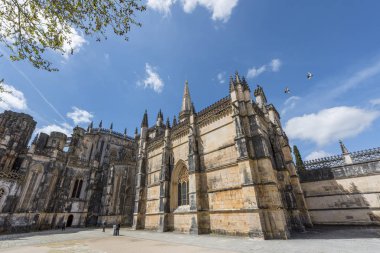 Batalha, Portekiz - Nisan 2018: Yerel Dominik Manastırı