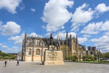 Batalha, Portekiz - Nisan 2018: Yerel Dominik Manastırı