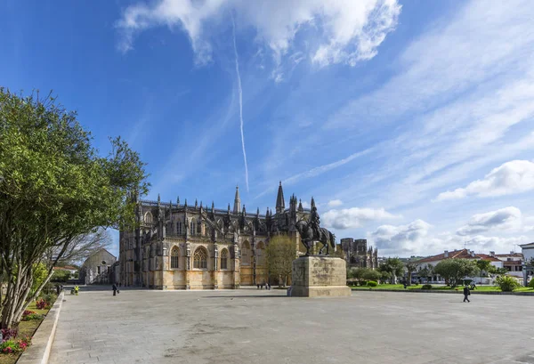 Vista Sobre Monasterio Dominicano Batalha Día Soleado — Foto de Stock