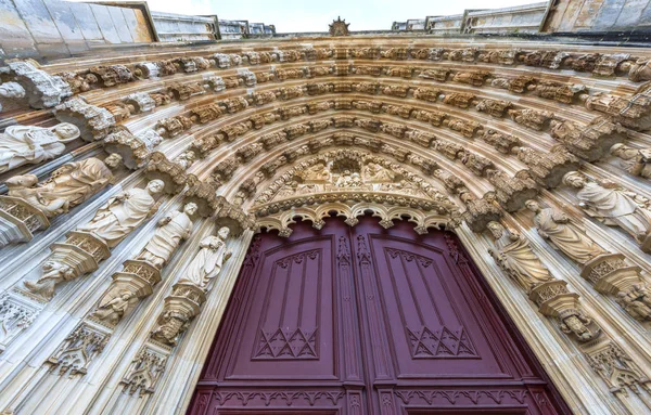 Impressionnante Porte Entrée Monastère Dominicain Batalha Portugal — Photo