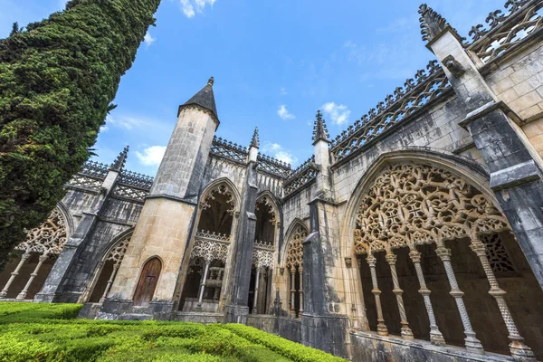 Batalha Portugal Abril 2018 Bonito Patio Del Monasterio Dominicano Local — Foto de Stock