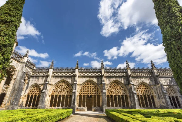 Batalha Portugal Abril 2018 Bonito Patio Del Monasterio Dominicano Local — Foto de Stock