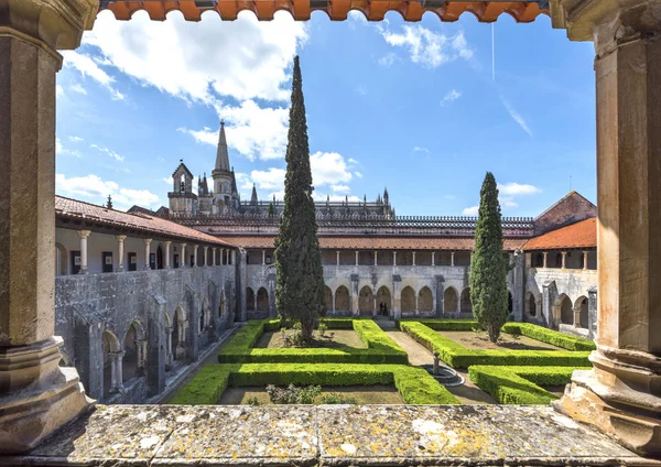 Batalha Portugal April 2018 Mooie Binnenplaats Van Het Lokale Dominicaanse — Stockfoto