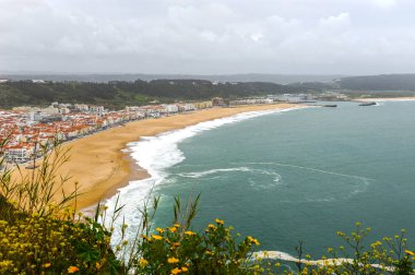 Atlantik Okyanusu Sahili. Nazare, Portekiz