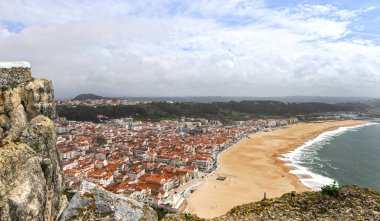 Atlantik Okyanusu Sahili. Nazare, Portekiz