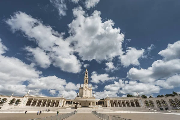 Fatima Portugal Avril 2018 Vue Frontale Sur Sanctuaire Notre Dame — Photo