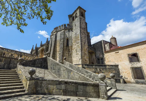 Tomar Portugal Abril 2018 Convento Visitante Cristo Antigo Convento Católico — Fotografia de Stock