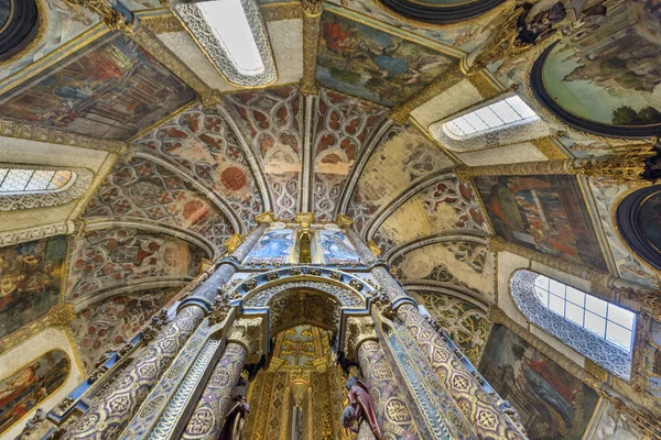 Tomar Portugal April 2018 Imponerande Charola Kristi Kloster Ett Före — Stockfoto