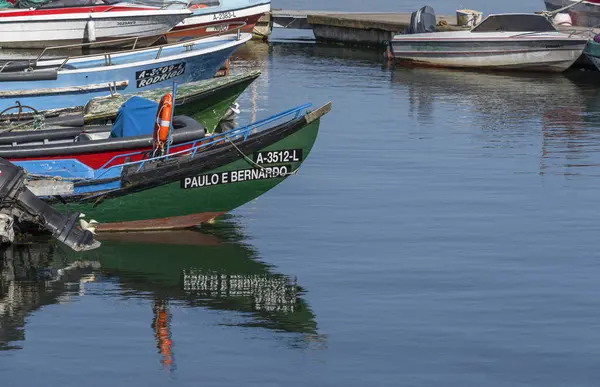 Costa Nova Portugal Abril 2018 Barcos Passeio Cidade — Fotografia de Stock