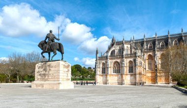 Batalha, Portugal - April 2018: local Dominicam monastery