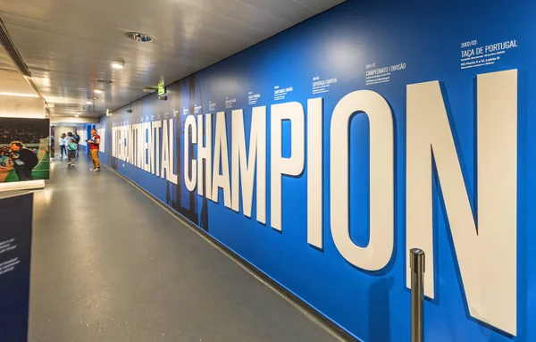 Spelartunneln Vid Estadio Dragao Det Officiella Huvudkontoret För Porto — Stockfoto