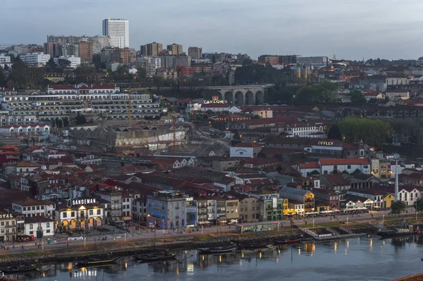 Sonnenuntergang Über Porto Portugal — Stockfoto