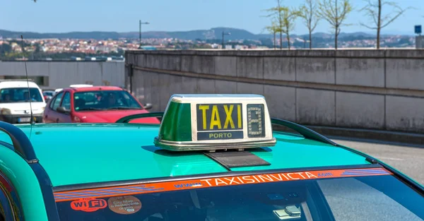 Taxi Dans Les Rues Porto Portugal — Photo