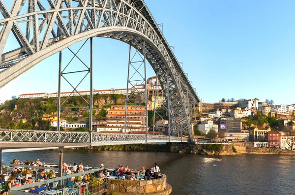 Blick Auf Brücke Liis Porto Portugal — Stockfoto