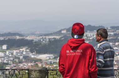 Watching the panorama of Braga on a sunny day