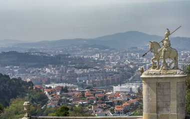 View on the city of Braga from Bom Jesus do Monte hill, Portugal