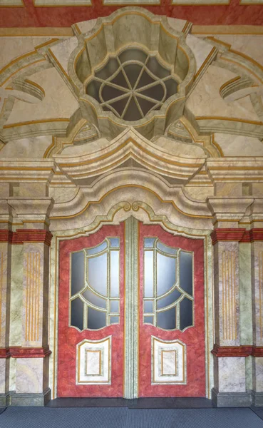 Vstupní Dveře Městské Katedrály Braga Portugalsko — Stock fotografie