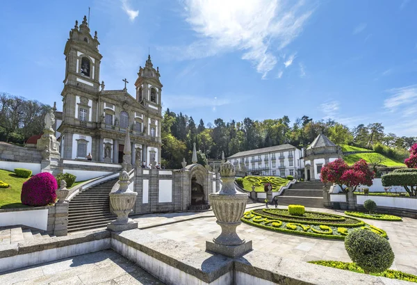 Tenoes Portugal April 2018 Parkutsikt Över Bom Jesus Monte Katedralen — Stockfoto