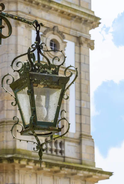 Lampe Vintage Dans Les Rues Porto Portugal — Photo