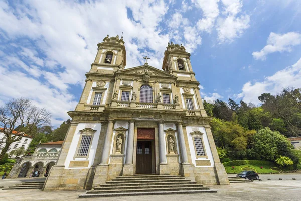Tenoes Portugal Abril 2018 Vista Frontal Catedral Bom Jesus Monte — Fotografia de Stock