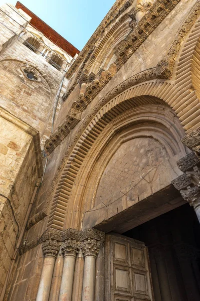 Jerusalem Israel October 2018 Entrance Church Holy Sepulchre — Stock Photo, Image