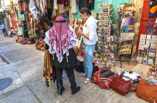 Straßenmarkt Der Altstadt Jerusalem Israel — Stockfoto