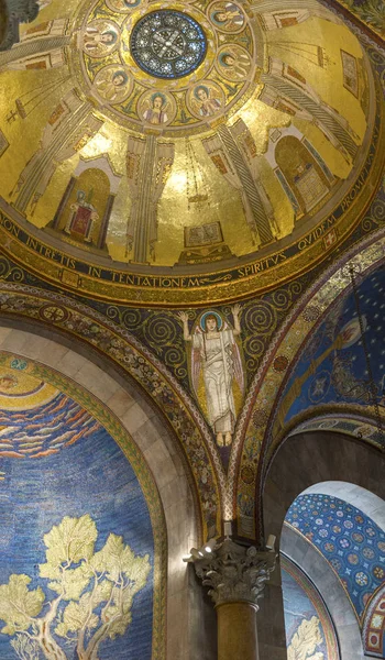 Fragmento Interior Iglesia Todas Las Naciones Jerusalén Israel — Foto de Stock