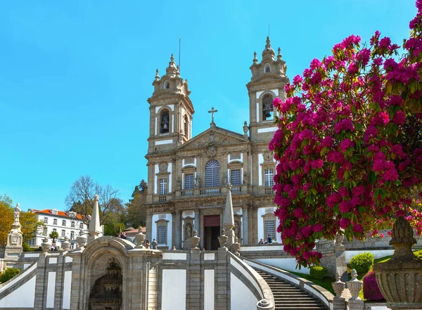 Vista Para Parque Catedral Bom Jesus Monte — Fotografia de Stock