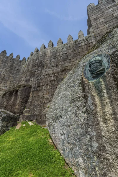 Portekiz Guimaraes Kalesinin Duvarlarında — Stok fotoğraf