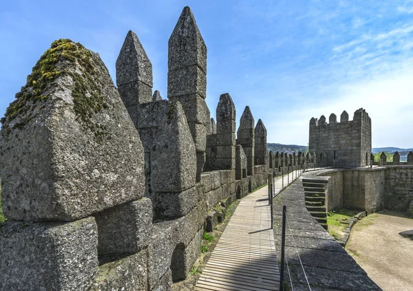 Portekiz Guimaraes Kalesinin Duvarlarında — Stok fotoğraf