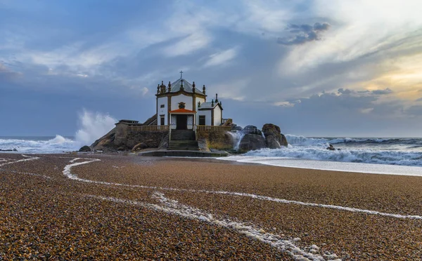 Blick Auf Capella Senhor Pedra Atlantik Bei Sonnenuntergang — Stockfoto