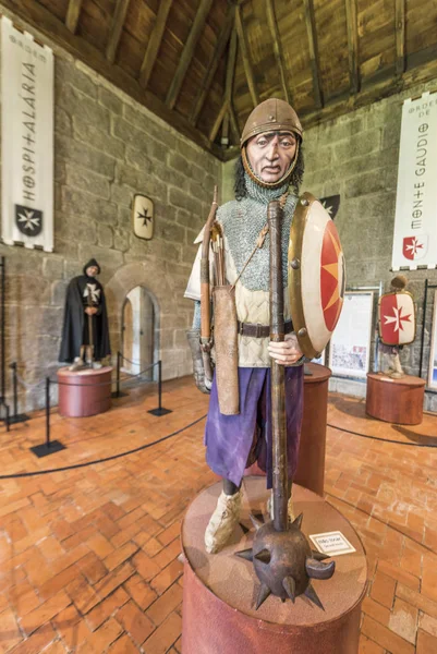 Cavaleiros Exposição Palácio Real Dos Duques Bragança Guimaraes Portugal — Fotografia de Stock