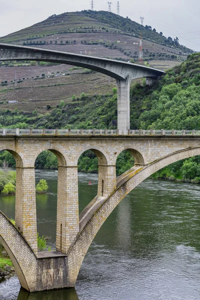 Ponts Dans Vallée Douro Portugal — Photo