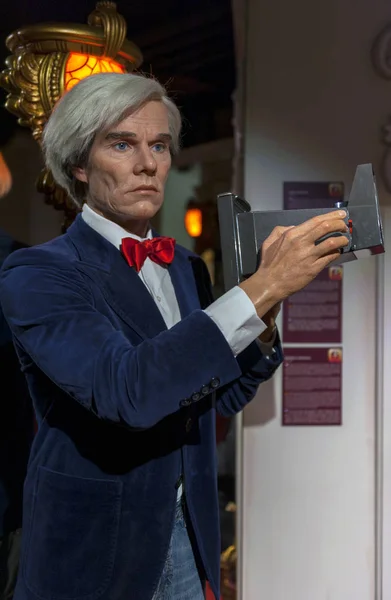 Prag Çek Cumhuriyeti Aralık 2018 Andy Warhol Madame Tussauds Müzesinde — Stok fotoğraf