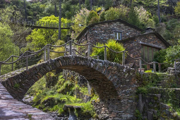 Gamla Stenbron Nära Piodao Portugal — Stockfoto