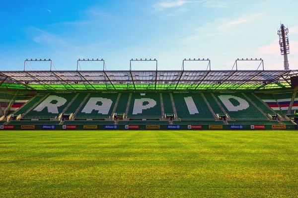 Pitch View Rapid Stadium Vienna Austria — Stok fotoğraf