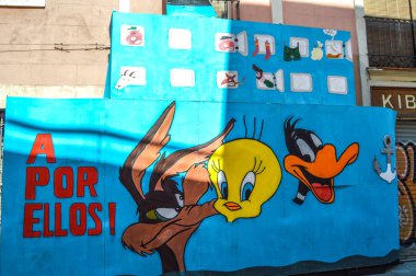 Fiesta Major de Gracia, Barselona 2018. Calle adornado durante Fiesta Major de Gracia, Barcelona 2018
