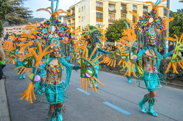 Tossa Mar Daki Karnaval Spanya 2018 — Stok fotoğraf