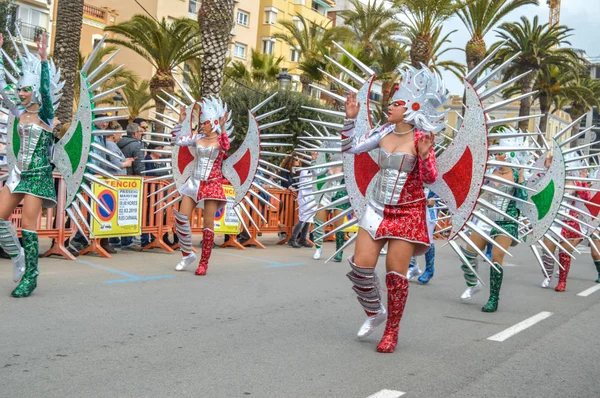 Karnaval Lloret Mar Spanyol 2019 — Stok Foto