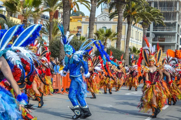 Carnaval Almería Spanje 2019 — Stockfoto