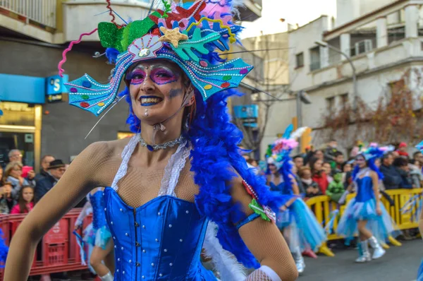 Karnaval Blanes Spanya 2019 — Stok fotoğraf