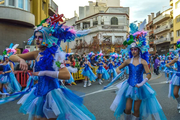 Karnawał Blanes Hiszpania 2019 — Zdjęcie stockowe