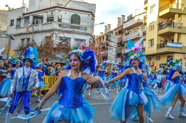 Καρναβάλι Blanes Ισπανία 2019 — Φωτογραφία Αρχείου