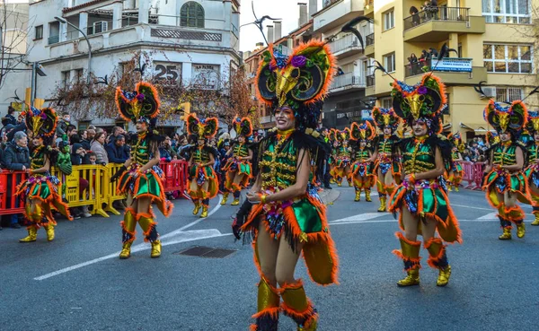 Carnaval Blanes Espanha 2019 — Fotografia de Stock
