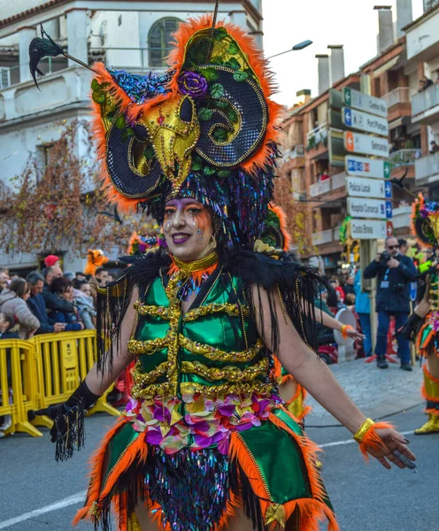 Karneval Blanes Spanien 2019 — Stockfoto
