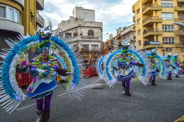 Carnaval Blanes Spanje 2019 — Stockfoto