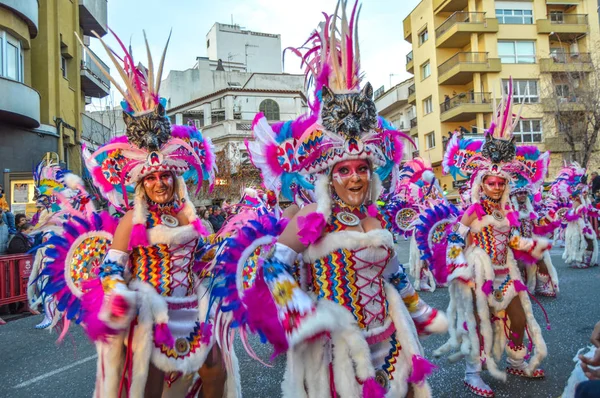 Karnaval Blanes Spanya 2019 — Stok fotoğraf