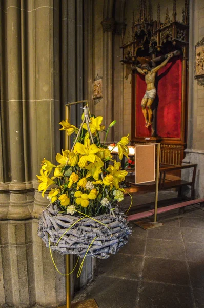 Bloemen Festival Girona Temps Flors Spanje 2018 — Stockfoto